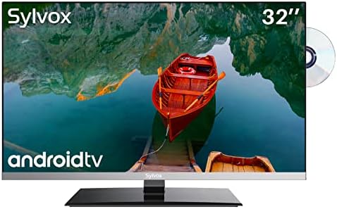 Sylvox 32 אינץ 'טלוויזיה 12 וולט טלוויזיה חכמה FHD 1080p נגן DVD נגן קשת מובנית CEC WiFi Bluetooth תמיכה מתאימה