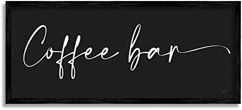 סטופל תעשיות קפה בר קלאסה סקריפט טקסט שחור רקע סימן, עיצוב על ידי לוקס + לי עיצובים