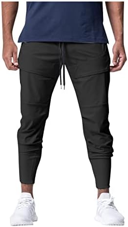 מכנסיים מזדמנים של SAXIGOL 2023 מכנסיים מזדמנים של גברים ספורט מכנסי כף רגליים קטנות
