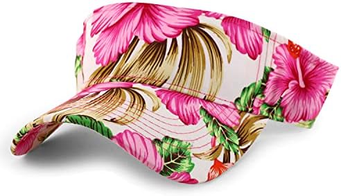 חנות הלבשה אופנתית פרח טרופי דפוס דפוס דפוס כובע מגן קיץ