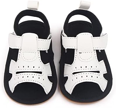 פעוטות תינוקות ילדים בצבע אחיד בנות צועדות לראשונה נעלי פנאי פתוחות בוהן פנאי נעלי סנדלי נעליים לבנים
