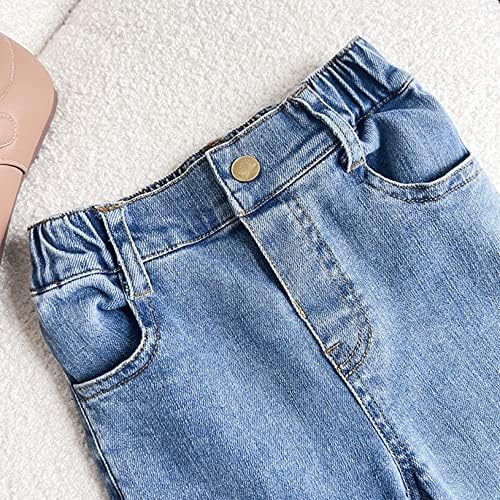 פעוטות פעוטות בנות בנות וינטג 'תחתוני פעמון ג'ינס ג'ינס מכנסי תינוקות מכנסיים מתלקחים חותלות