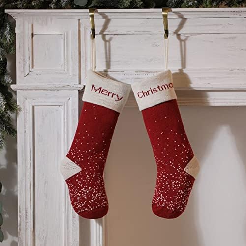 גרבי גרביים קישוט שקיית חג המולד גרב סריגת גרבי סריגה מארזת נייר גרב נייר קישוטי חג המולד