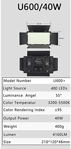 LED LED Studio Studio Light למשחק תאורת וידאו חי הקלטת ניידת מנורת לוח צילום עם סוללת חצובה
