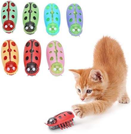 צעצועים אינטראקטיביים של זרדיס חתול, 7 יחידות מיני חמוד פרת משה רבנו משחק צעצוע אלקטריק צעצוע