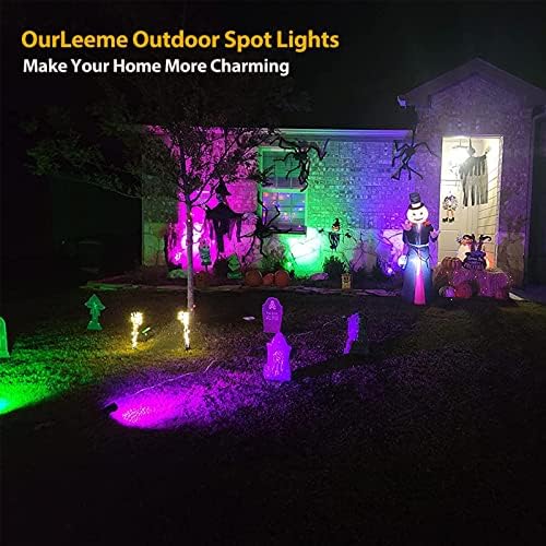 אורות ספוט של ourleeme חיצוניים - 3W LED LED גן גן שיטפון אור תאורת נוף אטום מים אורות נוף מתח