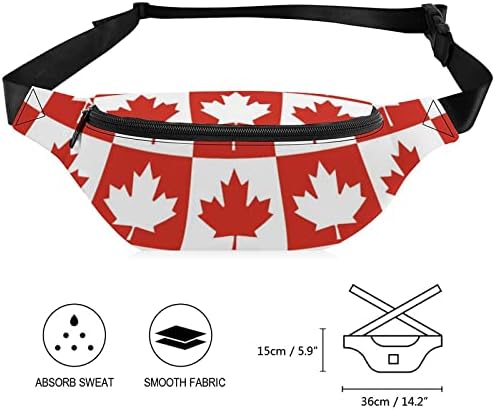 עלה מייפל קנדה דגל CA דגל דגל מודפס חבילות חגורת המותניים.