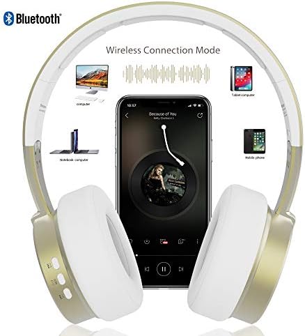 אוזניות Bluetooth, Riwbox XBT-90 אוזניות Bluetooth אלחוטיות מתקפלות על אוזניות אלחוטיות סטריאו Hi-Fi