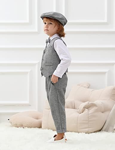 עיצוב ג ' נטלמן בייבי בנים תלבושת סט, 3 יחידות חליפת חולצה & גרבים & מכנסיים