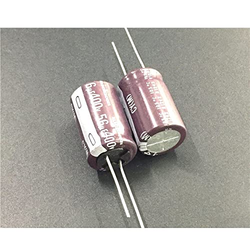 10 יחידות 56UF 400V Cy סדרה 16x25 ממ זרם אדווה זרם ארוך 400V56UF אלומיניום קבלים אלקטרוליטיים