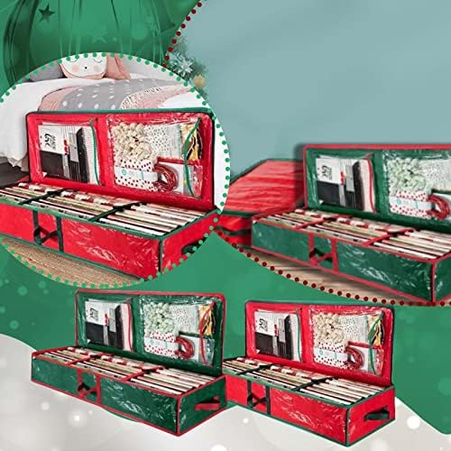 חג המולד אחסון מתלה מרווח תחת מיטת חג גלישת נייר מיכל מושלם עבור מתנת גלישת סרטי קשתות גלישת אספקת וכו