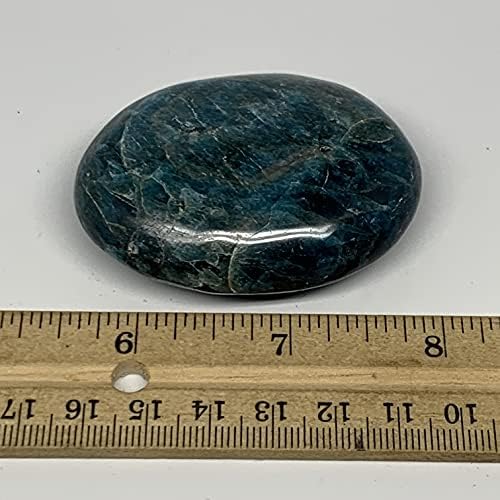 Watangems 100.6G, 2.4 x1.8 x0.8 , אבן דקל כחולה אבן הכחולה הושלכה באנרגיה רייקי, אבן מטאפיזית, ממדגסקר,