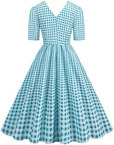 שמלת תה וינטג 'משנות החמישים לנשים שמלת קוקטייל של פולקה נקודה שמלת קוקטייל מזדמנים רטרו רטרו אודרי הפבורן
