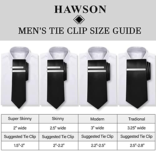2.2/2.5 אינץ עניבת קליפים לגברים ב אריזת מתנה, עניבת בר קליפ סט לגברים רגיל עניבת או מסורתי עניבה, יום הולדת