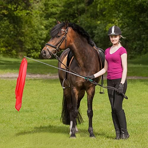 10 יחידות דגלי אימון רכיבה על סוסים ציוד אימון רכיבה ניילון דגלי עם תורן אימון דגל רכיבה דגל סוס מזנק אימון מקל