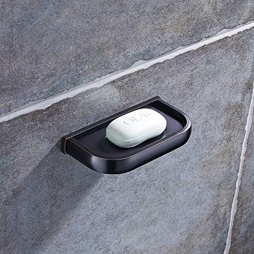 צלחת סבון Regalmix, סבון פליז פליז אמבטיה/הרכבה על קיר, ברונזה שפשפת שמן, RWF225