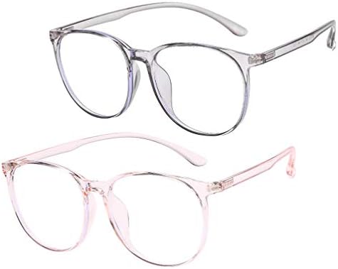Kesyoo Creative Anti-כחול משקפיים 2 יחידות משקפיים מסוגננים לגברים נשים