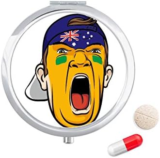 אוסטרליה דגל פנים איפור ראש לצרוח כובע גלולת מקרה כיס רפואת אחסון תיבת מיכל מתקן