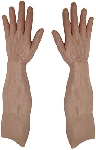 סיליקון זכר כפפת עבור מתלבש ' - מציאותי סיליקון שווא יד מלאכותי עור מציאותי כפפת שרירים ברמה