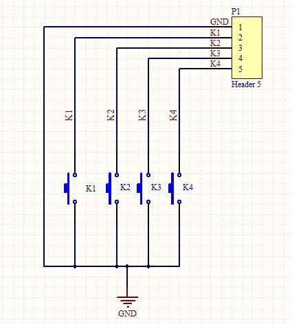 eletechsup 2.54 ממ רפידות כפתור לחצן מתג 4 מודול מקלדת עבור Leonardo Zero Tre Micro Banana Pi Zigbee