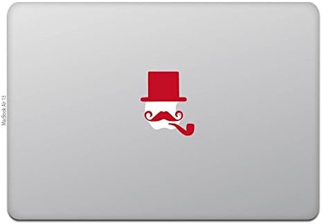 חנות חביבה MacBook Air/Pro 11/13 כובע מדבקה של MacBook זקן קיסל ג'נטלמן אדום M527-R