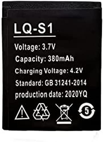 סוללת שעון חכם 3.7 וולט 380 מיליאמפר / שעה, סוללת החלפת ליתיום-יון לשעון חכם דז09 וולט 8 סוללה 2 יחידות