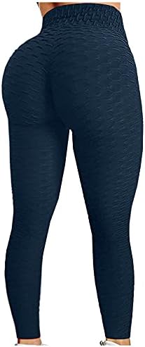 התלקחות ג 'ינס לנשים קרסול אורך גבוהה מותן כוח להגמיש חותלות בטן בקרת יוגה מכנסיים צבא מכנסיים לנשים חמוד