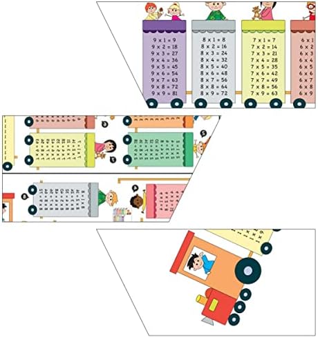 רכבת צעצוע פוסטר כפל קיר אמנות מדבקות כפל רכבת קיר מדבקות פעוט לומד שולחן קיר מדבקות לומד מתמטיקה רכבת ילדים