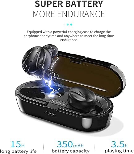 Hoseili 【2022NEW EditionBluetooth אוזניות. Bluetooth 5.0 אוזניות אלחוטיות אלחוטיות באוזניים