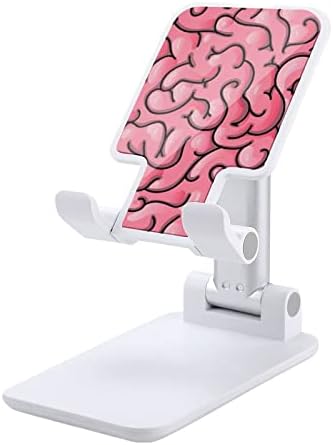 מרקם מוחי טלפון סלולרי עמד על מחזיק טבליות מתקפל אביזרי שולחן עבודה מתכווננים לעריסה לשולחן העבודה