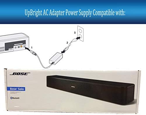 מתאם Upbright 20V AC/DC תואם לסולו Bose 5 טלוויזיה מערכת סאונד רמקול דגם/דגם 418775 732522-1110 7325221110