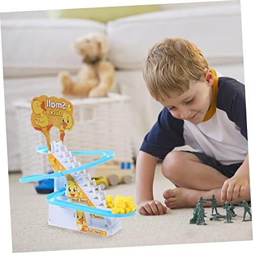 צעצועים 1 סט מדרגות מטפסים על פרופטים של צעצועים לילדים שקופית חשמלית צעצועים מאטר צעצועים של ברווז
