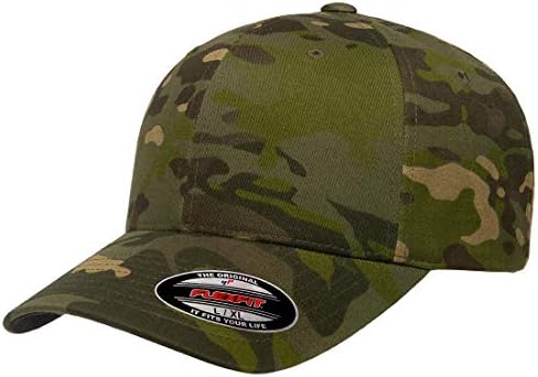 Flexfit Multicam 6 פאנל כובע בייסבול מורשה רשמית Multi-Cam 2 דפוסים CAMO שחור או CAMO ירוק
