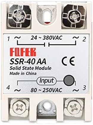 לידון 10A 25A 40A 60A AC-AC שלב יחיד ממסר מצב מוצק AC SSR SSR-10AA SSR-25AA SSR-40AA SSR-60AA