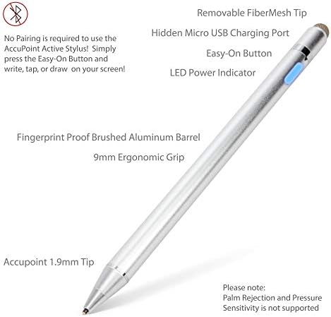 עט עט Boxwave תואם ל- LG Rebel 4 - Stylus Active Actipoint, חרט אלקטרוני עם קצה עדין במיוחד עבור