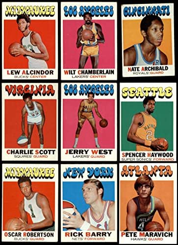 1971-72 TOPPS כדורסל סט שלם VG+