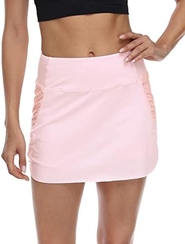 חצאית Skorts Athletic Skorts של LRD עם Pockets Golf Skort לריצת טניס