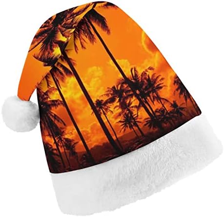 קליפורניה עצי דקל חג המולד כובע רך קטיפה סנטה כובע מצחיק כפה עבור חג המולד לשנה חדשה חגיגי מפלגה