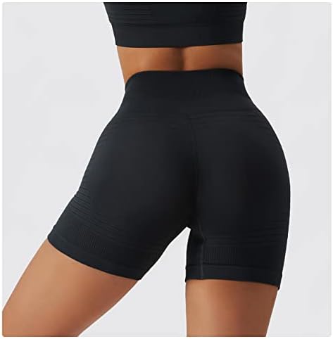 מכנסי אימון של טורבופיט לנשים חלקים חלקה על מותניים יוגה בריצה כושר מכנסי כושר קצרים