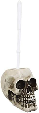 מבטאים ביתיים מתנה גולגולת גולגולת שרף צלמית טולייט מחזיק מברשת ליל כל הקדושים-קישוט ביתי WRT-BN-3794
