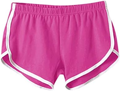 מכנסי אימון קלים שורשתיים מכנסיים קצרים של נשים נוחות המותניים המותניים הקצרים במהירות מכנסיים קצרים יוגה קצרים