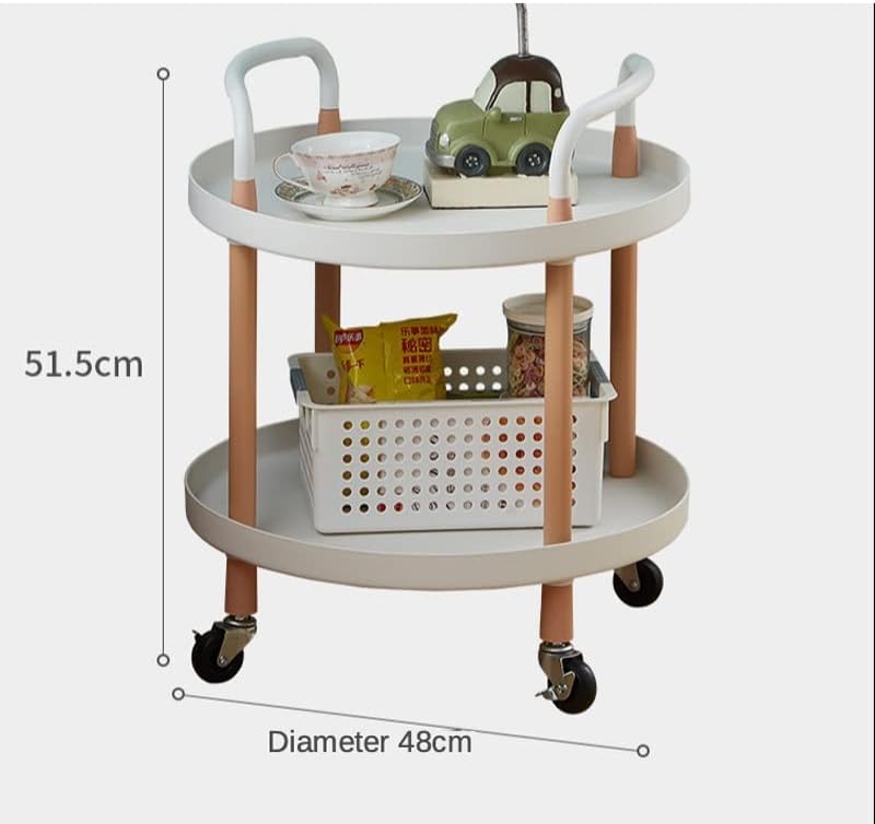 ZSEDP 3 מדף אחסון שכבה מטבח עגלה מתקפלת גלגלים מתלה רצפת ירקות