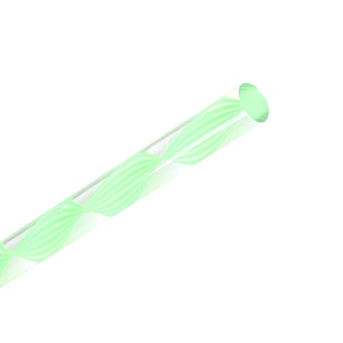 קו מעוות ירוק מוט אקרילי עגול סטנדרטי סטנדרטי סובלנות קל משקל קל עבור DIY 12 ממ קוטר 500 ממ גובה 1 יחידות,