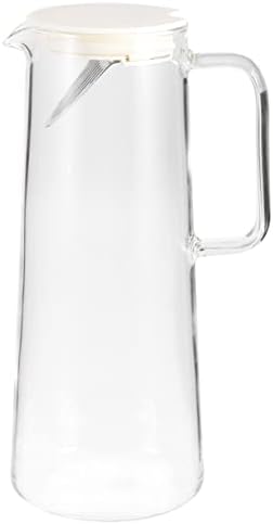 קנקן מים לוקסשיני עם מכסה כוסות מדידה זכוכית כד זכוכית זכוכית מים קומקום בקבוק זכוכית תה קנקן