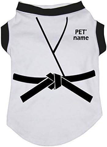 פטיטבלה בהתאמה אישית בגדי כלבים של חולצה לבנה בג'ודו
