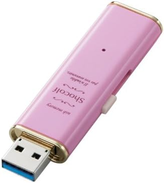 Elecom MF-XWU316GPNL זיכרון USB, 16 GB, USB 3.0, סוג שקופית, ורוד בהיר