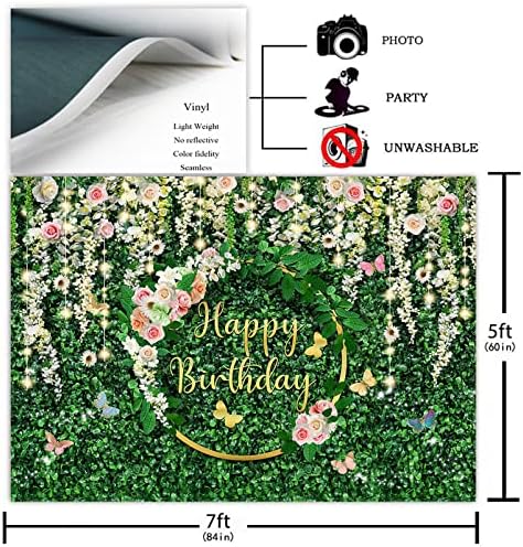 אווזאנו ירק יום הולדת רקע ג ' ונגל ספארי כר דשא מסיבת יום הולדת קישוטי ירוק עלים פרחוני קיר נשים בנות פוטושוט