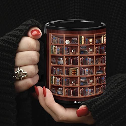 ספרית מדף ספרים ספל-ספר אוהבי קפה ספל-ספרן ספל ספר קפה ספל ספר ספל ספר מועדון כוס ספרית תולעת