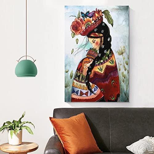 השראה לאם פרואנית ציור מעוררת השראה אמנות פוסטר קיר ציורי אמנות קנב קיר תפאורה ביתית תפאורה ביתית תפאורה