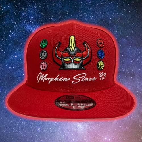 עידן חדש 9fifty Power Rangers Morphin מאז '93 Snapback Hat Cap Red